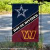 House Divided Cowboys and Commanders Double Sided Garden Flag view 2