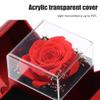 Christmas Gift Box Rose Ring case Wedding Jewelry Rose Flower Box For Necklace Bracelet Birthday Party Valentine'S Day New Year Gift(Size: 13 * 13 * 9.5cm) view 3