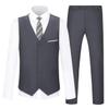 Kids Suits for Boys Wedding Outfit Size 7 Little Boy Formal Gray Tuxedo Suit Set with White Dress Shirt and Tie view 1