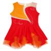 Aislor Girls Sleeveless Figure Ice Roller Skating Dress Rhinestone Gymnastic Leotard Competition Costume Skating wear Red 10 Years view 3
