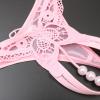 Boxers for Women Underwear Cotton Women Embroidered Hollow Butterfly Sexy Low Waist Lace Thong Underwear plus Size Pink view 4