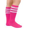 American Trends Girls Soccer Socks Kids Pink Softball Football Baseball Youth Toddler Knee High Tube Socks for Boys 1 Pack Rose Pink White 3-6 Years view 2