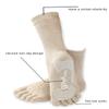 SYANKANGXIAO 6 Pairs Breathable Yoga Socks for Anti-Slip Grips Five Toe Socks for Pilates Sport Fitness Socks view 3