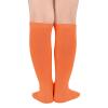 American Trends Kids Orange Soccer Socks for Girls Boys Youth Toddler Knee High Orange Baseball Softball Football Socks 1 Pack 3-6 Years view 3