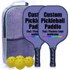 Custom Premium Pickleballs Paddles Set, Graphite Rackets for Women & Men and Pickleball Balls for Indoor or Outdoor Play, Pickleball Set - Racquets, Pickleballs & Carry Bag, Violet-2 Player Set view 1