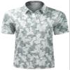 Derminpro Men's Lightweight Moisture Wicking Short Sleeve Dry Fit Golf Polo Shirts White Camo XX-Large view 1