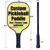 Personalized Pickleballs Paddles, Customized Add Your Photo Text Logo, Pickle Ball Paddle Gifts for Beginners & Pros, 2 Racquets, 4 Pickleballs & 1 Carry Bag, Khaki-2 Player Set view 3