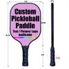 Customized Pickleballs Paddles, Add Your Photo, Text, Logo, Graphite Pickleballs Paddle with Comfort Grip, Pickleball Set of 2 Paddles with 4 Balls, and Portable Carry Bag, Plum-2 Player Set view 3