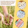 Jinei 50 Sets Reusable Travel Utensils Set with Case Wheat Straw Cutlery Portable Spoon Knife Forks Lunch Box Accessories Friendly Tableware for Kids Adults Camping Utensils(Bright) view 4