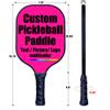 Customized Pickleballs Paddles Set, Graphite Face Pickleballs Paddles with Honeycomb Core and Premium Comfort Grip, 2 Pickle Ball Racquet with 4 Balls with1 Portable Bag for Men and Women, DeepPink view 3