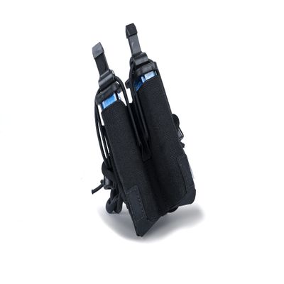 Blue Force Gear Mag Now! Double Pistol Magazine Pouch -Utility Storage Pouch with Adjustable Belt Loop - Black