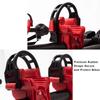 YOLOCKEY 8Pcs Bike Rack Straps Replacement Parts Bicycle Hitch Strap Bike Rack Cradle Replacement Bike Tie Down Straps Replacement Rubber Straps Car Racks Accessories 1-1/4"&2" Truck Hitch Red view 2