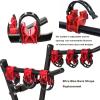 YOLOCKEY 8Pcs Bike Rack Straps Replacement Parts Bicycle Hitch Strap Bike Rack Cradle Replacement Bike Tie Down Straps Replacement Rubber Straps Car Racks Accessories 1-1/4"&2" Truck Hitch Red view 3