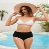Leoparts Period Swimwear Leakproof Bikini Bottoms Black High Waisted Coverage Swimsuit Bottom for Girls Teens Women view 3