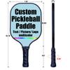 Custom Premium Pickleballs Paddles Set, Graphite Rackets for Women & Men and Pickleball Balls for Indoor or Outdoor Play, Pickleball Set - Racquets, Pickleballs & Carry Bag, LightBlue-2 Player Set view 3