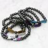 Hematite Crystal Bracelet - Silver Arrows view 2