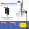Goplus Portable Basketball Hoop Outdoor, 5FT-10FT Height Adjustable Basketball Stand System with Shatterproof Backboard, Weighted Bag, Indoor Outside Court Basketball Goal for Kids Youth view 2