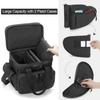 GOBUROS Tactical Gun Range Bag with 3 Pistols Capacity and TSA Lock, Gun Duffle Bag with 2 Small Pistol Cases and 12x Magazine Slots, Multi-Pockets for Hunting and Shooting Range Gear, Black view 2