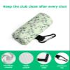 LEOSUCRE Summer Leaves Golf Towels, Microfiber Waffle Golf Towels with Clip for Golf Bags Absorbent Golf Cleaning Towel Golf Bag Towels for Men Green Floral Plant Golf Gift 24"x16" view 4