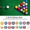 HEITIGN 16Pcs Billiard Ball Mini Size 2.5cm/0.98inch Resin Pool Balls Set Pool Table Accessories for Replacement view 4