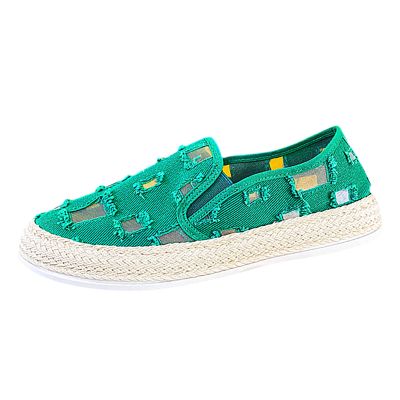 CsgrFagr Women's D'orsay Shoes Men's Spring And Summer New Non Slip Walking Fashion Light Shoes Flar Mesh Sport Shoes (Green, 10)