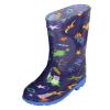 CsgrFagr Women's Suede Boots Toddler Rain Boots Baby Rain Boots Short Rain Boots For Toddler Easy On (Dark Blue, 12.5)