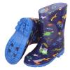 CsgrFagr Women's Suede Boots Toddler Rain Boots Baby Rain Boots Short Rain Boots For Toddler Easy On (Dark Blue, 12.5) view 2