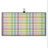 LEOSUCRE Spring Easter Golf Towels, Microfiber Waffle Golf Towels with Clip for Golf Bags Absorbent Golf Cleaning Towel Golf Bag Towels for Men Colorful Line Checkered Golf Gift 24"x16" view 1