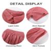 Flygo Women Two Piece Casual Outfits Y2K Loungewear Pleated Short Pants Button Down Shirt Streetwear Sets(Pink-L) view 3