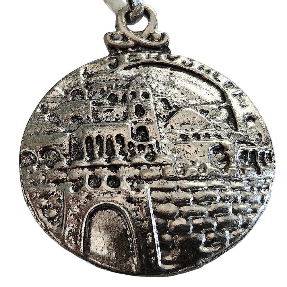 3D JERUSALEM Small Key Ring Chain Pendant Charm israel gift