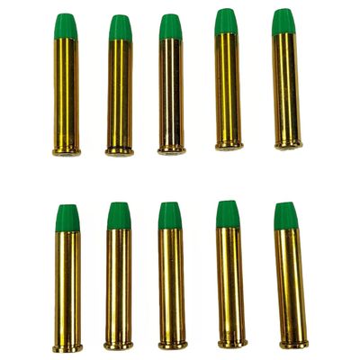 357 Magnum Snap caps - Dummy Training Rounds - Set of 10 (Green & Brass)