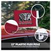 AGAS Alabama University Crimson Tide Football Big AL Crimson Tide Car Flags - 7.5x10.5 inch Double-Layered Printed Wrap Knitted Polyester - 13" Flexible Plastic Pole for Attaching to Vehicle Window - Officially Licensed Alabama University Crimson Tid view 4