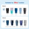 Prurex 30 Oz Tumbler Lids, Replacement Lids for 30oz Yeti Rambler, Ozark Trail and More, BPA Free, 30 OZ Tumbler and 40 OZ Silver Buffalo, Cup Cover (Magenta) view 4