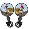 SUIUOI Pack of 2 Universal 360 Bicycle Mirror, Rear View Mirror, Shockproof Bicycle Swivel Mirror Reversing Camera for 15 mm - 35 mm for Bicycle, Mountain Bike, Road Bikes (2) view 1