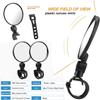 SUIUOI Pack of 2 Universal 360 Bicycle Mirror, Rear View Mirror, Shockproof Bicycle Swivel Mirror Reversing Camera for 15 mm - 35 mm for Bicycle, Mountain Bike, Road Bikes (2) view 3