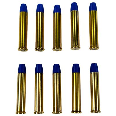 357 Magnum Snap caps - Dummy Training Rounds - Set of 10 (Blue & Brass)
