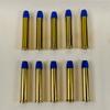 357 Magnum Snap caps - Dummy Training Rounds - Set of 10 (Blue & Brass) view 2