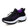 Dressnu Women's Shoes Casual Sports Shoes Rocking Shoes lace up Thick Bottom Shoes Purple 9 view 1