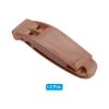 PATIKIL Emergency Whistles, 2 Pack Safety Whistle with Lanyard Super Loud Marine Water Survival Whistle for Kayaking Boating Hiking, Brown view 3