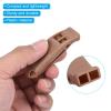 PATIKIL Emergency Whistles, 2 Pack Safety Whistle with Lanyard Super Loud Marine Water Survival Whistle for Kayaking Boating Hiking, Brown view 4