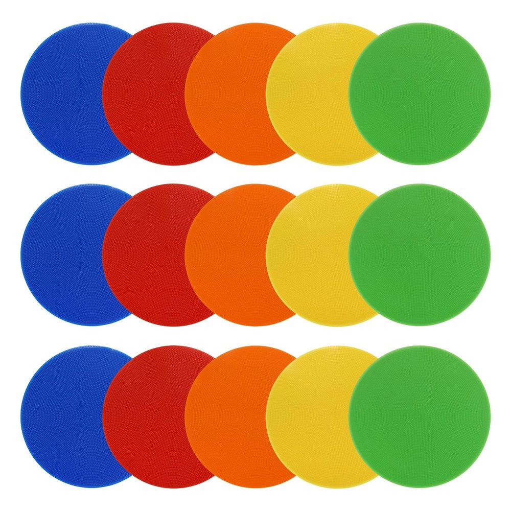 PATIKIL 9 Inch Spot Markers, 30Pcs Agility Dots Floor Flat Spot Markers PVC Anti-Slip Sports Dots Flat Field Cones for Soccer Football Speed Agility Training