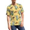 Australian Platypus Ostrich Koala Men's T-Shirt Short Sleeve Crewneck Shirt Casual Workout Tee Top L view 4