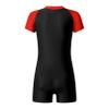 iiniim Kids Girls Boys Boyleg Rash Guard Sport Short Wetsuit One-Piece Swimsuit Zipper UPF 50+ Swimwear Red 4 Years view 2