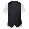 renvena Mens 3D Printed Vest & Tie Tuxedo T Shirt Round Neck Short Sleeve Tux Shirt Black 4XL view 2