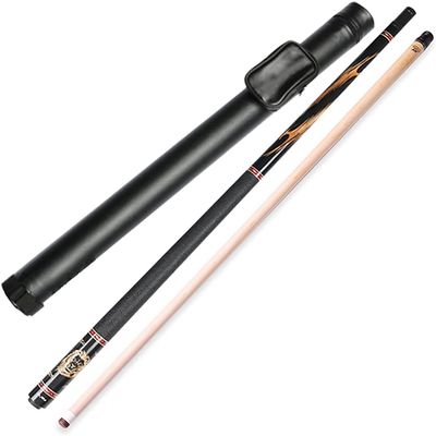 WLONK pool stick set Maple Pool Cue 58 Inch 19Oz, 1/2 Handmade Pool Cue Stick 12.75Mm Tip Fast Interface, Billiard/Pool Cue Adult Leather Handle,12.75Mm(Color:A,Size:12.75Mm)