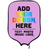 PrintOnDemand Customized Neoprene Racket Cover with Your Image Photo Text Logo, Personalized Paddle Covers Sleeves Fits Most Rackets, Plum, W8.26 xL11.6 view 1