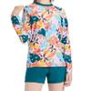 Girls Swimsuits Two Piece Rash Guard Set Long Sleeve Bathing Suit Swimwear with UPF 50+ Sun Protection Summer Beach Wear Green view 1