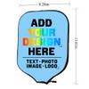 PrintOnDemand Custom Neoprene Racket Cover with Your Image Photo Text Logo, Personalized Paddle Covers Sleeves Fits Most Rackets, LightSkyBlue, W8.26 xL11.6 view 2