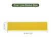 PATIKIL Pickleball Court Marking Kit, 12 Pack Court Line Marker Pickleball Lines for Outdoor Court PVC Plastic Line Markers, Yellow view 2