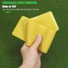 PATIKIL Pickleball Court Marking Kit, 12 Pack Court Line Marker Pickleball Lines for Outdoor Court PVC Plastic Line Markers, Yellow view 3